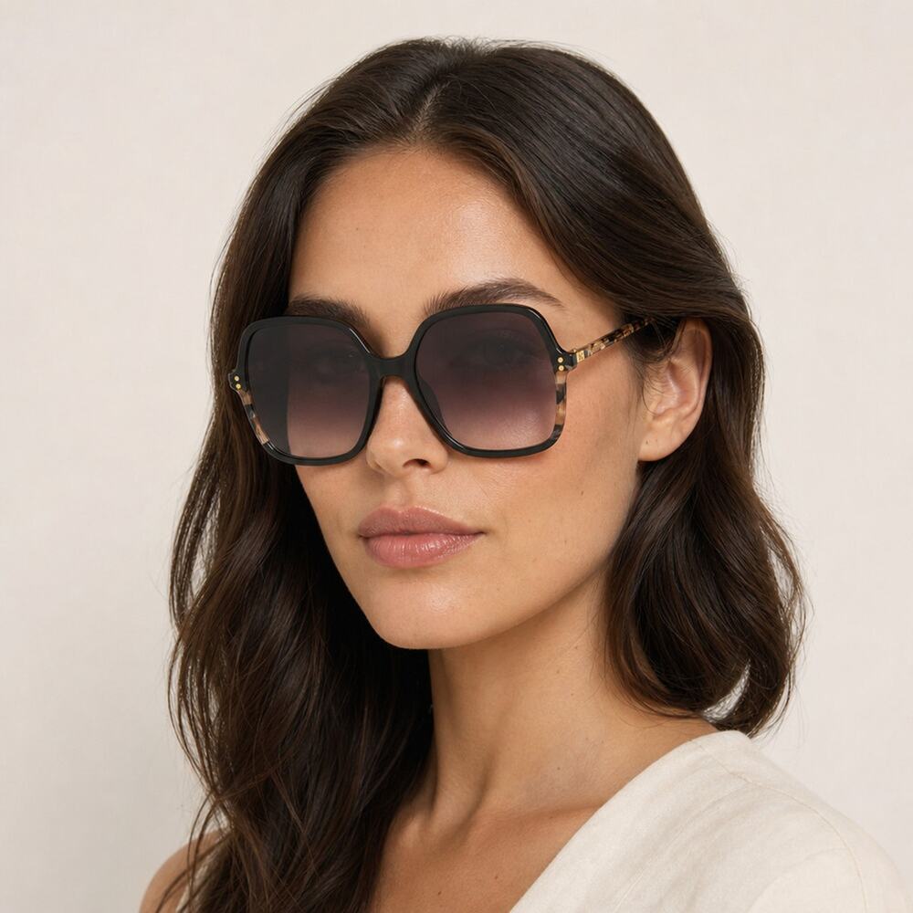 NEW Carolina Herrera HER 0244/S 0WR73X Black/Havana Sunglasses authentic